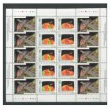 Canada 1992 #1442iv, a MNH complete sheet of the H