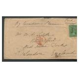 Canada 1852 -1857 #9 on cover addressed to London,