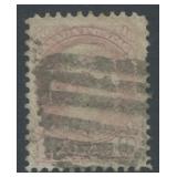 Canada 1870 #40e 10c pale milky rose, used Unitrad