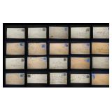 USA Postal History Sc #114 1869 issue, 20 covers,