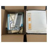 Supplies - two Cartons containing clear and black