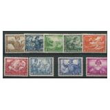 Germany 1933, Semi - Postal #B49 / #B57, a MH comp