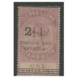 Sierra Leone 1897 #59a mint no gum 4 margins Cat.