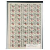 North Korea 1950 #28, a MNH complete sheet of 100,