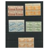 Newfoundland 1933 #C13 -#C17, a MH complete sets i