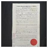 Canada - Newfoundland, Revenue Document, handstamp