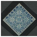 Canada - Nova Scotia 1851 #2 MNG 3d blue, with fou