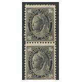 Canada 1897 - 1898, #66 and #66i, 1/2c black verti