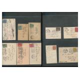 Canada 1860 -1944 a group of 10 miniature covers m
