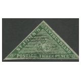 Canada - Newfoundland 1857 #3, a used 3d green goo
