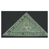 Canada - Newfoundland 1857, #3, a MNG 3d green unw