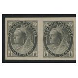Canada 1898 - 1902, #74v, 1/2c black IMPERFORATE P