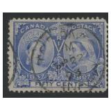 Canada 1897 Jubilee issue, #60, a used 50c ultrama