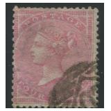 Great Britain 1855 #22, a used 4d rose with bluish