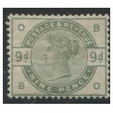 Great Britain 1884 #106, a MH 9d dull green, Scott