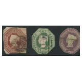 Great Britain 1847 - 1854 #5 /#7 a group of three