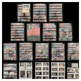 Italy used and mint accumulation on stock sheets 1