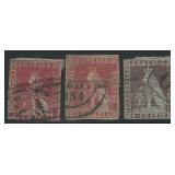 Tuscany 1851 -1852 #4 1cr carmine and 9cr gray lil