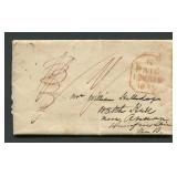 Tobago 1845, Feb 5, stampless folded letter to Ann