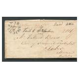 Canada - a folded letter from Newcastle New Brunsw