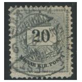 Hungary 1888-1889 #30i a used 20k gray perf 11 1/2