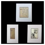 Roy C. Gamble (1887-1972) - Three Original Signed