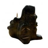 Leo Uttaq (Taloyoak) Inuit Stone Sculpture 'Spirit