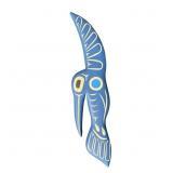 V. Bird 'Hummingbird' - Monumental Signed Carved &