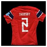 Morten Thorsby Signed Match-Worn Norway No. 2 Jers