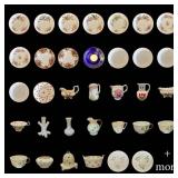 Exceptional 45-Piece Irish Belleek Shamrock Porcel