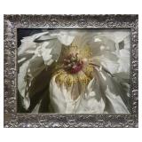 Large White Peony Botanical Floral Art Print - Mac