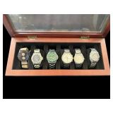 6-Pc Men's Designer Quartz Watch Collection - Foss