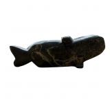 Certified Isacie Shaa Inuit Whale Sculpture - Iqal