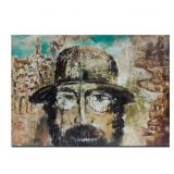 Victor Zag's 'Rabbi Shalom' Original Judaica