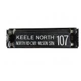 Vintage TTC Toronto Bus Route 107 Keele North Dest