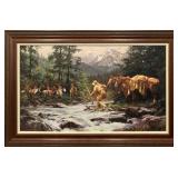 Howard Terpning 'They Came From Nowhere' Signed 63