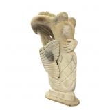 Monumental Inuit Whale Bone Sculpture - Sea Goddes