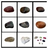 Collection of 16 Polished Gemstone & Mineral Speci