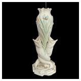 Belleek Ireland Triple Fish Vase 16 Inch - Large V