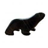 Malitu Akesuk Cape Dorset Inuit Serpentine Bear Sc