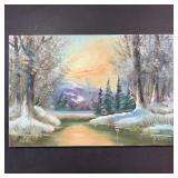Julius Marosan, Untitled, Original Landscape on Ca