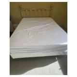 Queen Size Brass Bed with Mattress & Box Springs