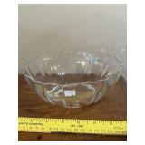 Scalloped Edge Glass Bowl