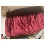 Plush Burgandy Blanket