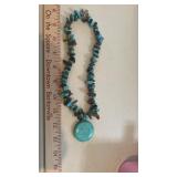Bead Necklace (possibly faux turquoise)