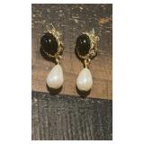 Faux Pearl Drop Clip-on Earrings