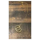 Double Ring Necklace