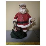 Santa with Bag Figurine