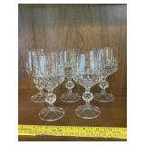 Set of 5-Bohemian Crystalax 'Belfast' Glasses