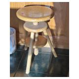 Solid Wood Adjustable Height Bar Stool